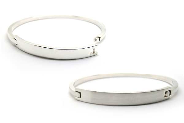 Opening sterling silver bangle